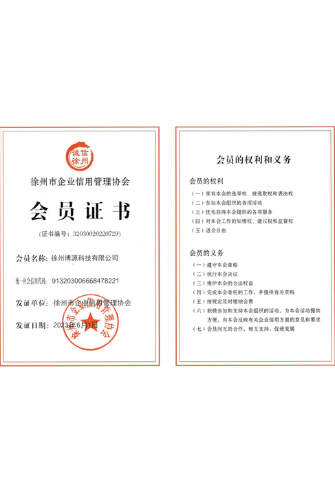 信用企業(yè)證書